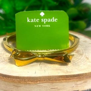 Kate spade authentic bangle bracelet gold BOW